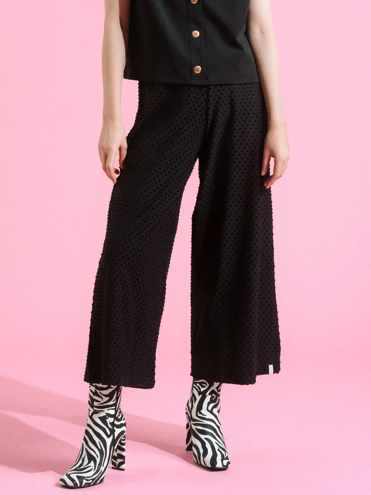 Housut|Oloasut>Aarre Alex Culottes - Black Dot