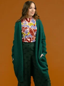 Löydöt|Paidat>Aarre Alma Wool Gardigan - Green