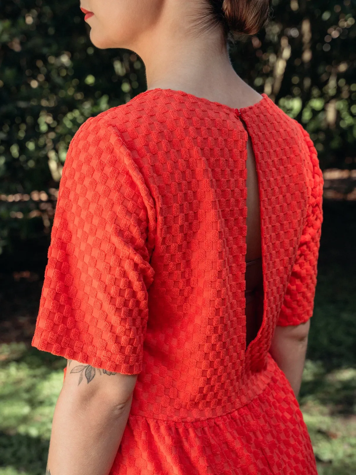 Housut>Aarre Andy Jumpsuit - Square Red