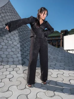 Paidat>Barfàl Black Leo Wrap Blouse