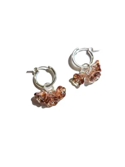 Avaimenperät|Korut>Never Too Lake Blooming Sorbet Hazelnut 925 Silver - korvakorut