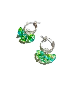 Avaimenperät|Korut>Never Too Lake Blooming Sorbet Sour Apple 925 Silver - korvakorut