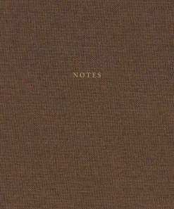 Muistikirjat & Kalenterit>Cozy Brown Linen & Golden Notebook - That dream was planted in your heart
