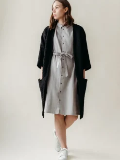 Paidat|Neuleet>Aarre Bubble Oversize Takki - Musta