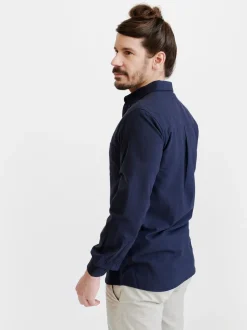 Paidat|Kauluspaidat>Pure Waste Button Down Shirt - Solid Navy
