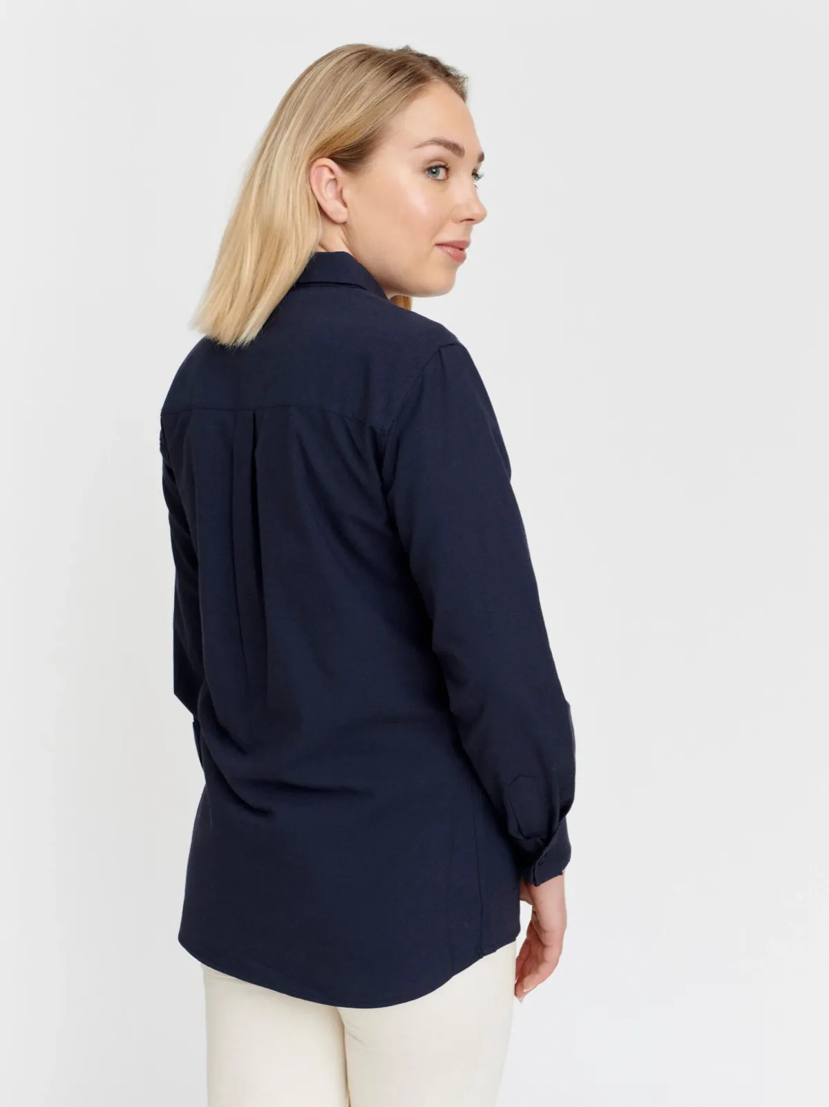Paidat|Kauluspaidat>Pure Waste Button Down Shirt - Solid Navy