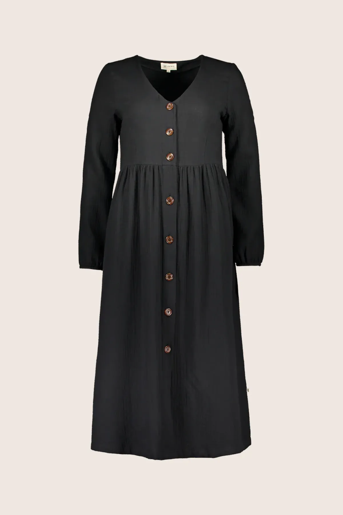 Hameet & Mekot>KAIKO Button Dress - Black