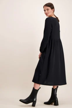 Hameet & Mekot>KAIKO Button Dress - Black