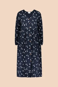 Hameet & Mekot>KAIKO Button Dress - Indigo Wind