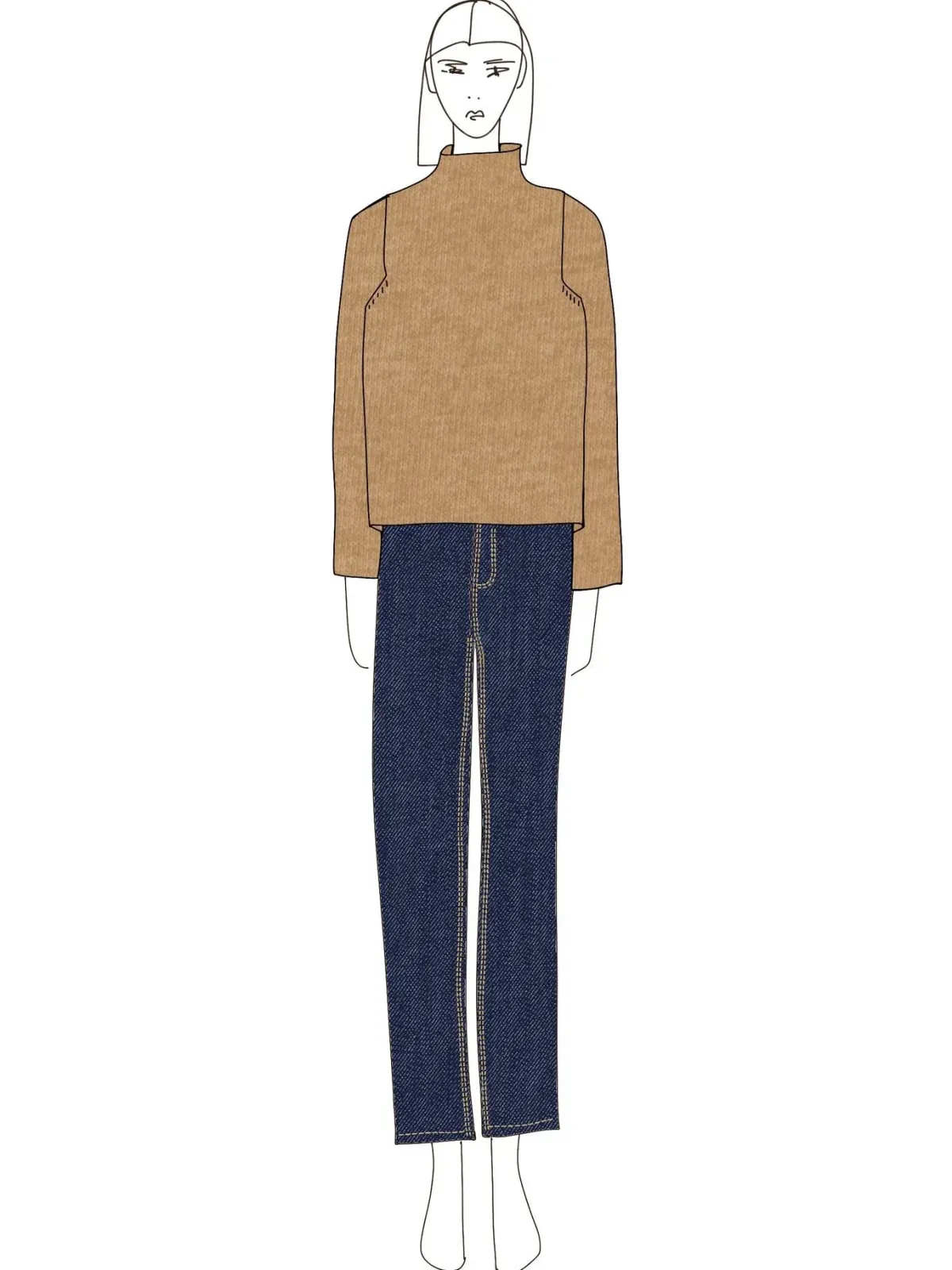 Paidat|Neuleet>Gauhar Cashmere Turtleneck Caramel