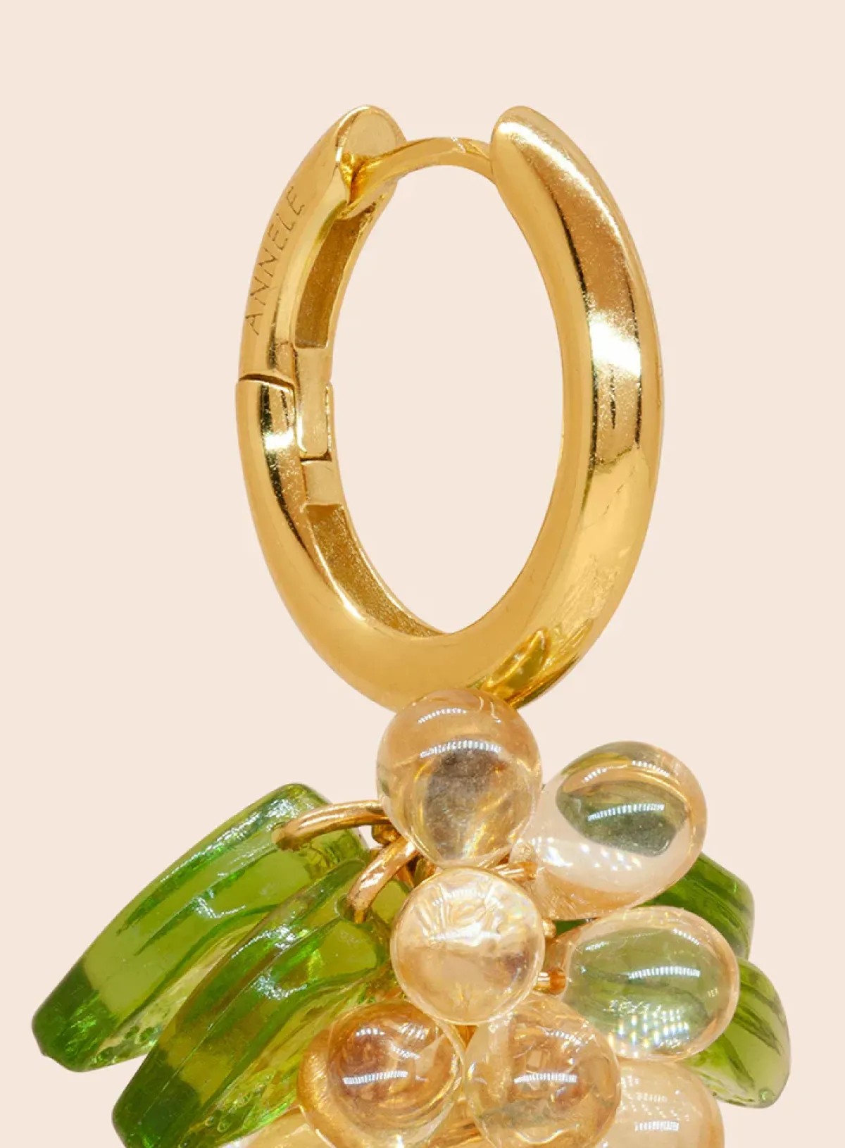 Avaimenperät|Korut>ANNELE Champagne Jelly Korvakorut