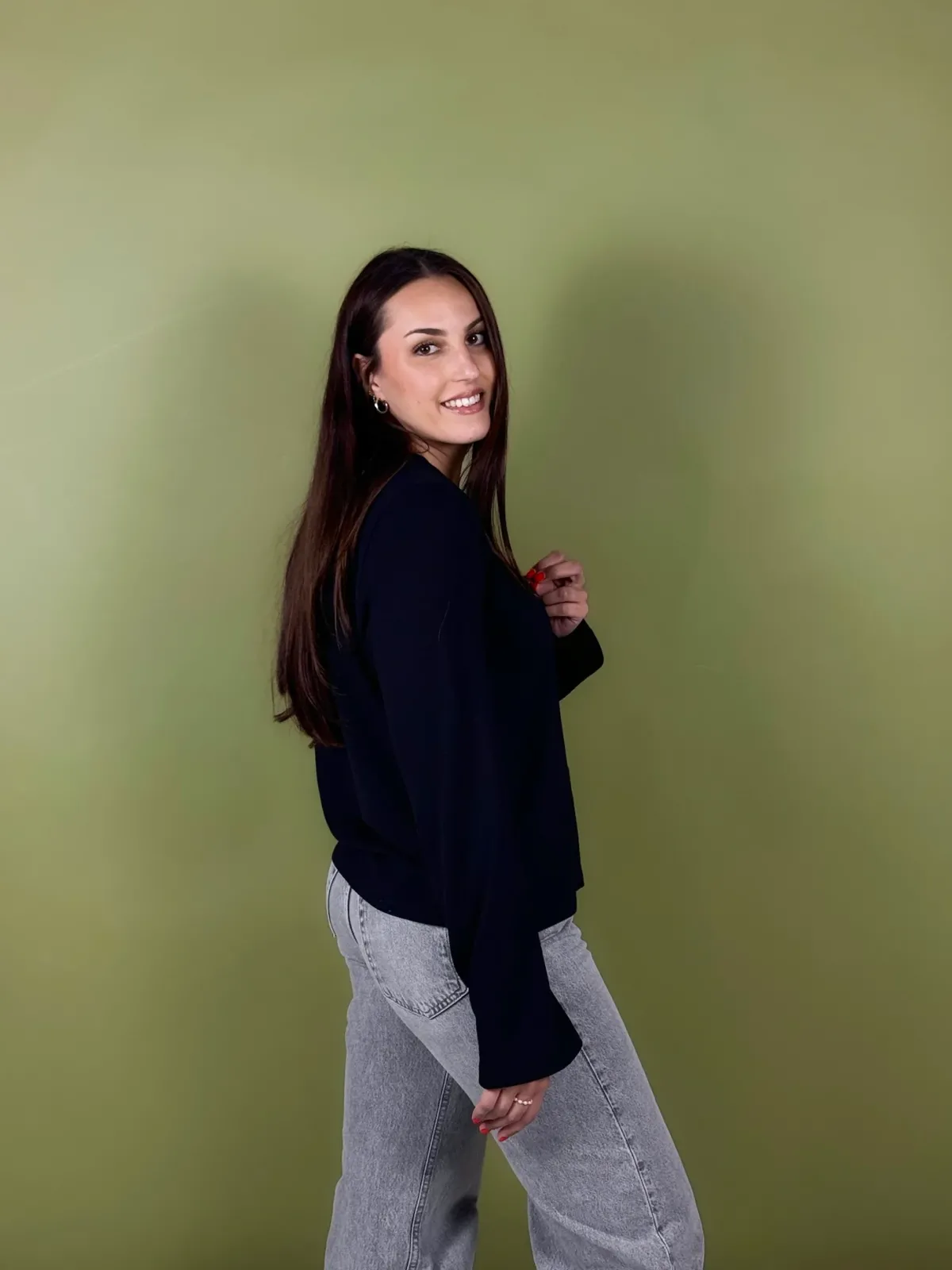 T-paidat|Paidat>Barfàl Classic Crewneck Long-Sleeve Shirt - Black