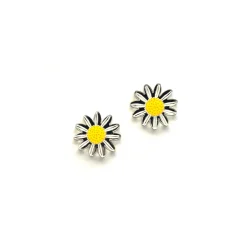 Avaimenperät|Korut>Crazy Granny Design Daisy Mini Studs - Silver Mirror