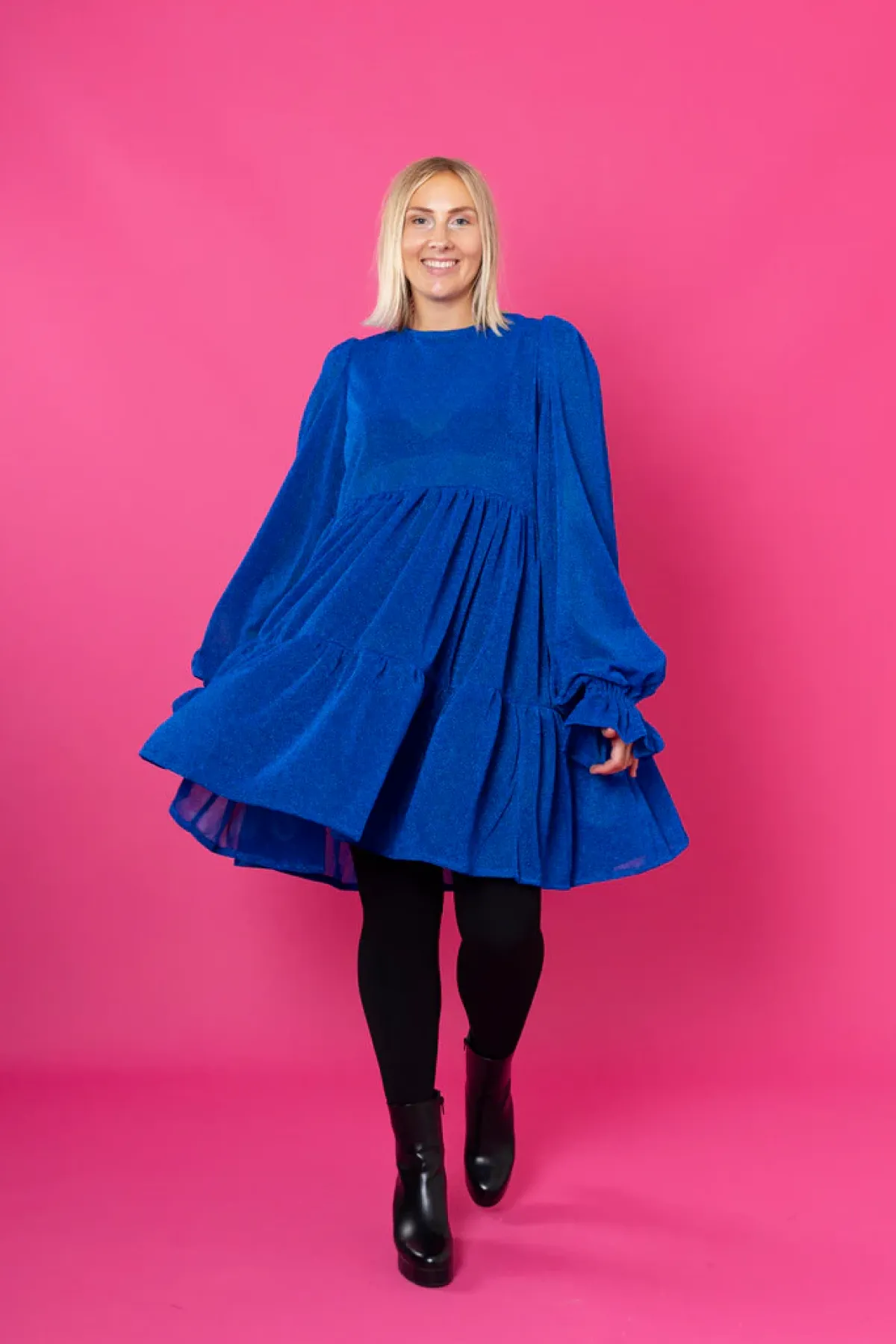 Hameet & Mekot>Miia Halmesmaa Dishy Dress - Glitter Sininen M/L