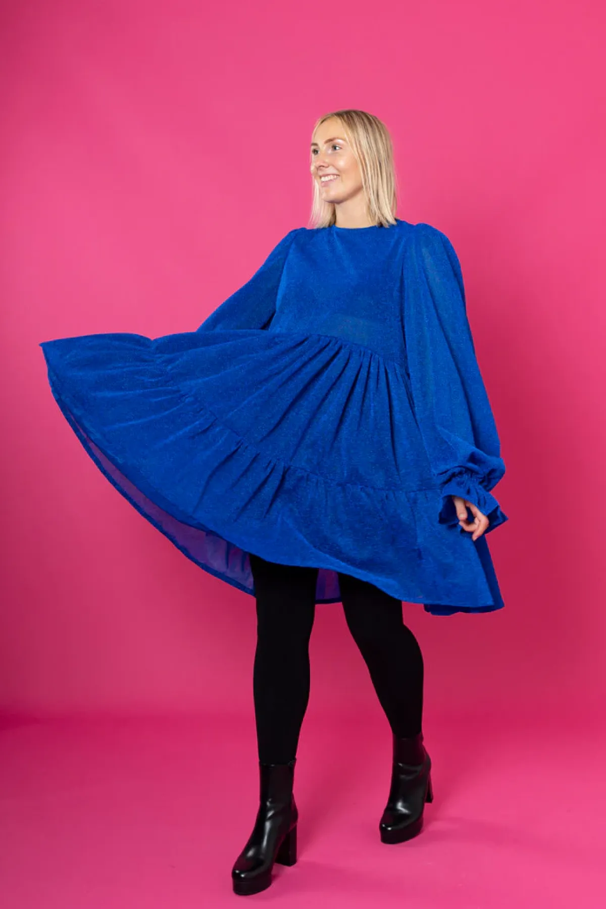 Hameet & Mekot>Miia Halmesmaa Dishy Dress - Glitter Sininen M/L