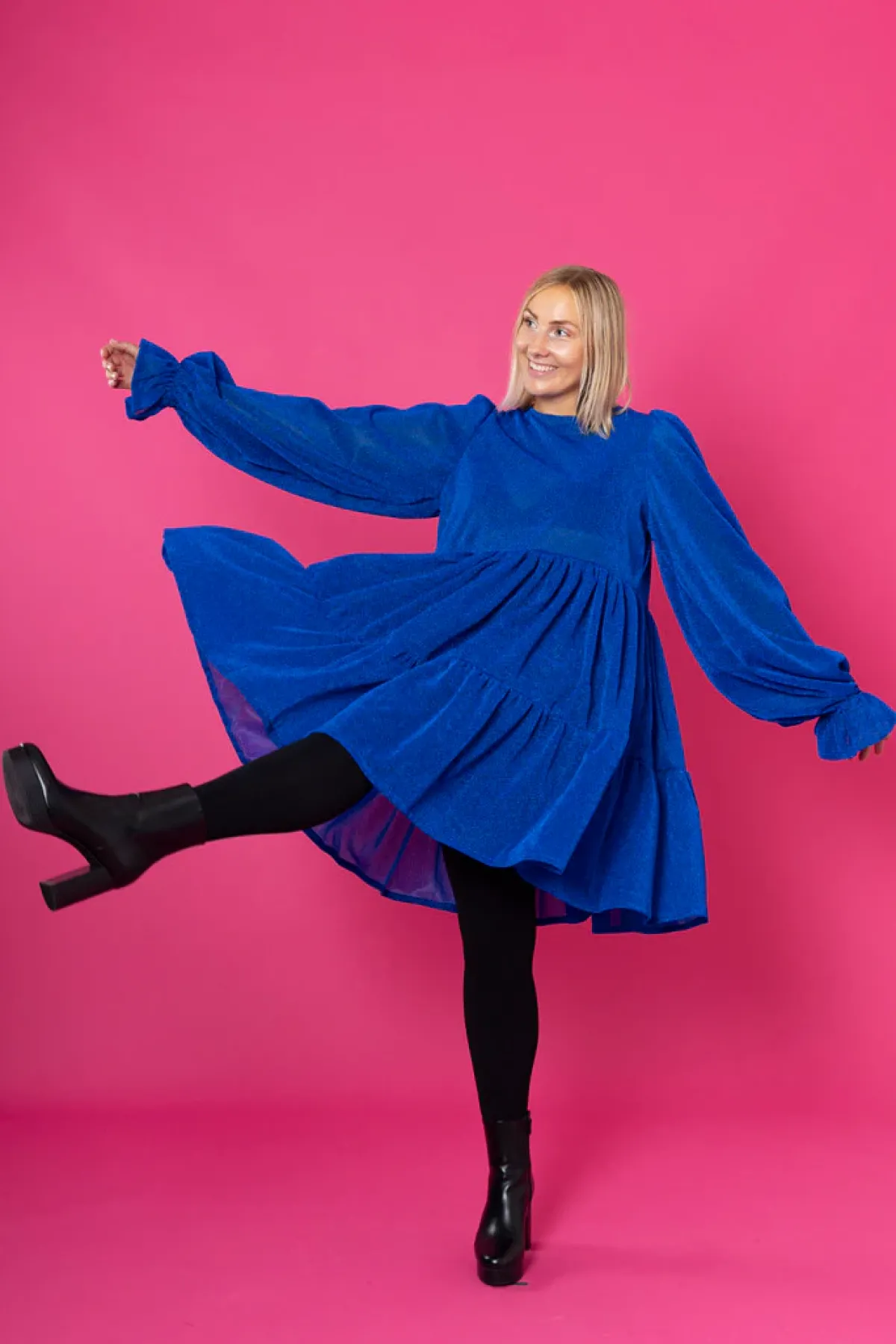 Hameet & Mekot>Miia Halmesmaa Dishy Dress - Glitter Sininen M/L