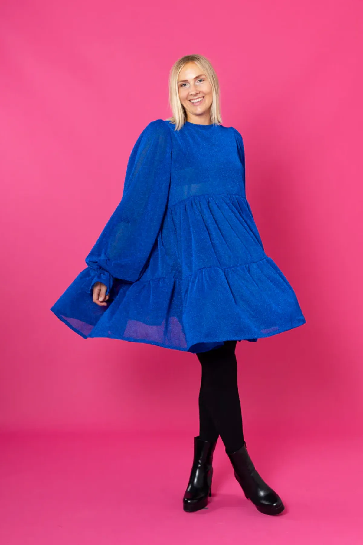 Hameet & Mekot>Miia Halmesmaa Dishy Dress - Glitter Sininen M/L