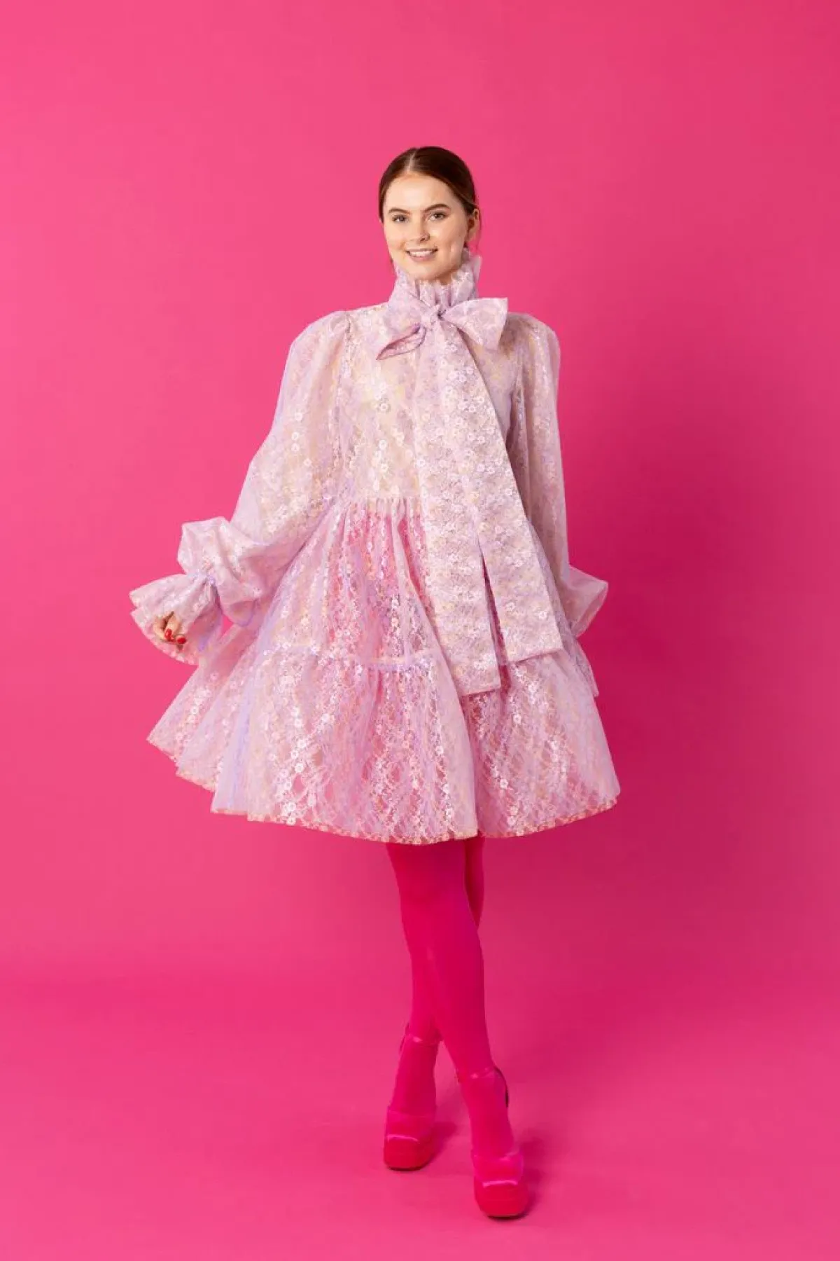 Hameet & Mekot>Miia Halmesmaa Dishy Dress - Lace Lavender