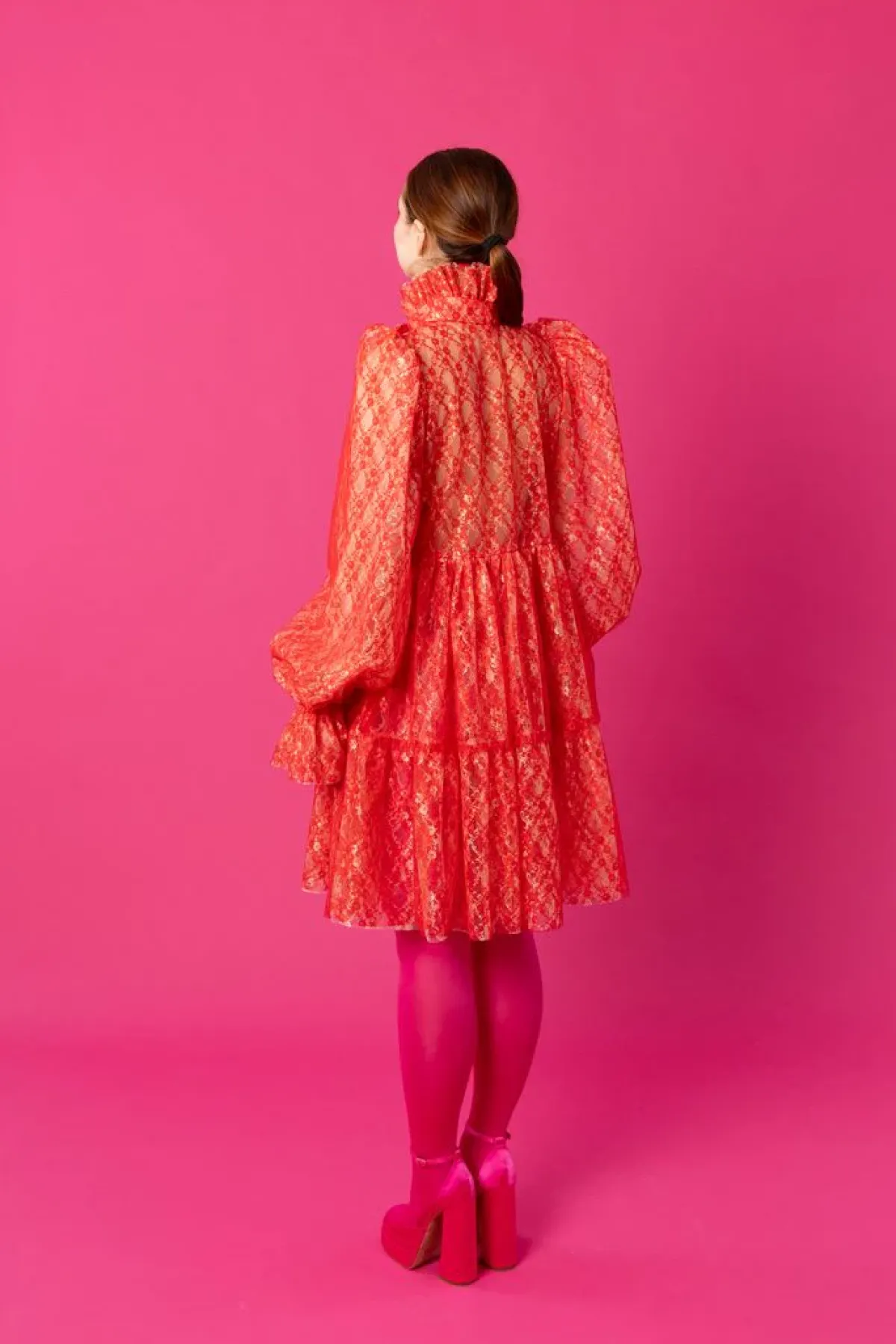 Hameet & Mekot>Miia Halmesmaa Dishy Dress - Lace Red