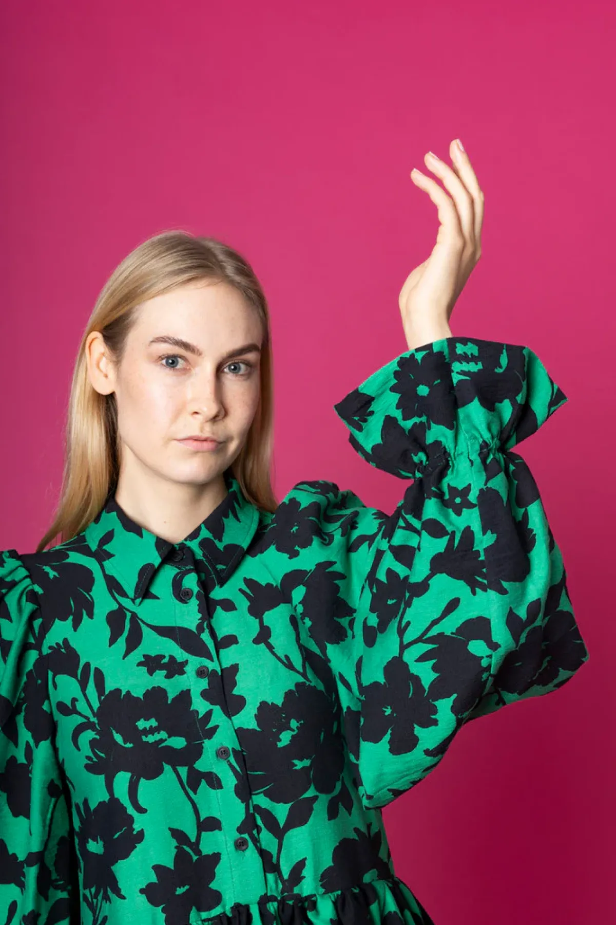 Hameet & Mekot>Miia Halmesmaa Dishy Dress - Vihreä Kukka