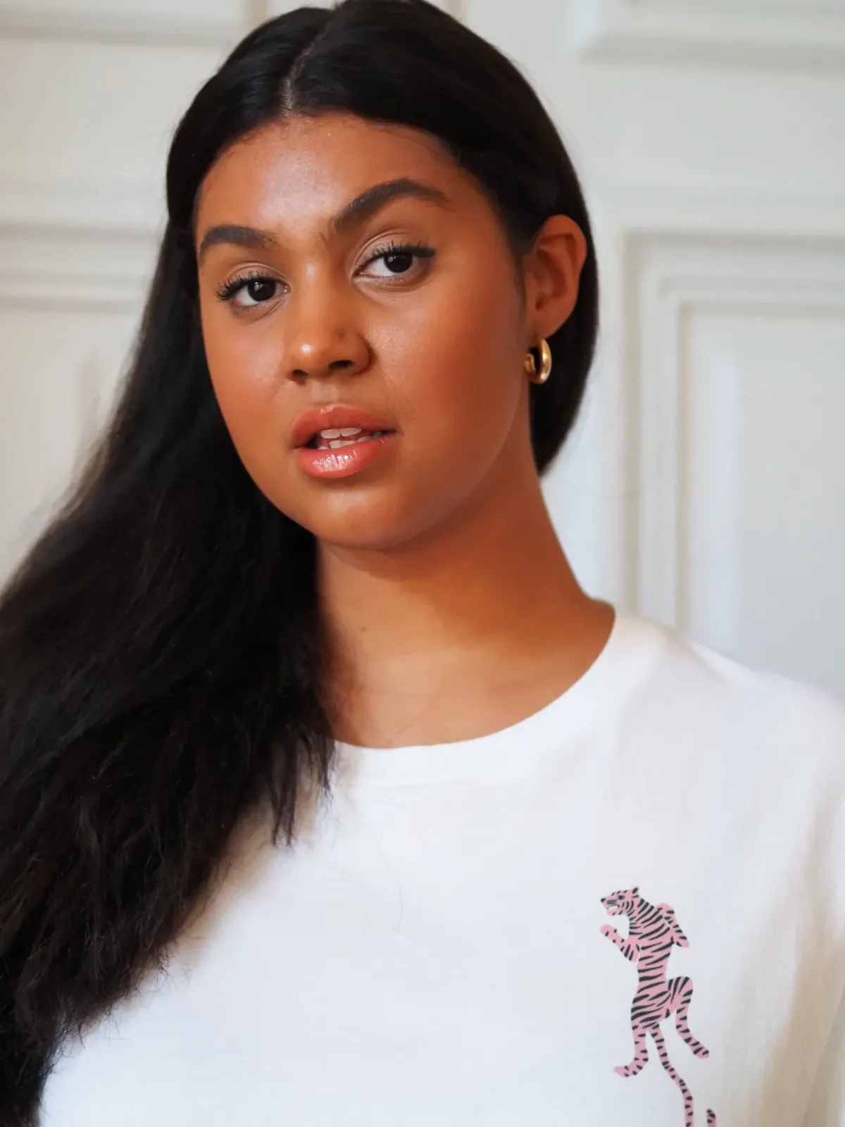 T-paidat|Paidat>Uhana Easy Tiger Oversize T-shirt - White