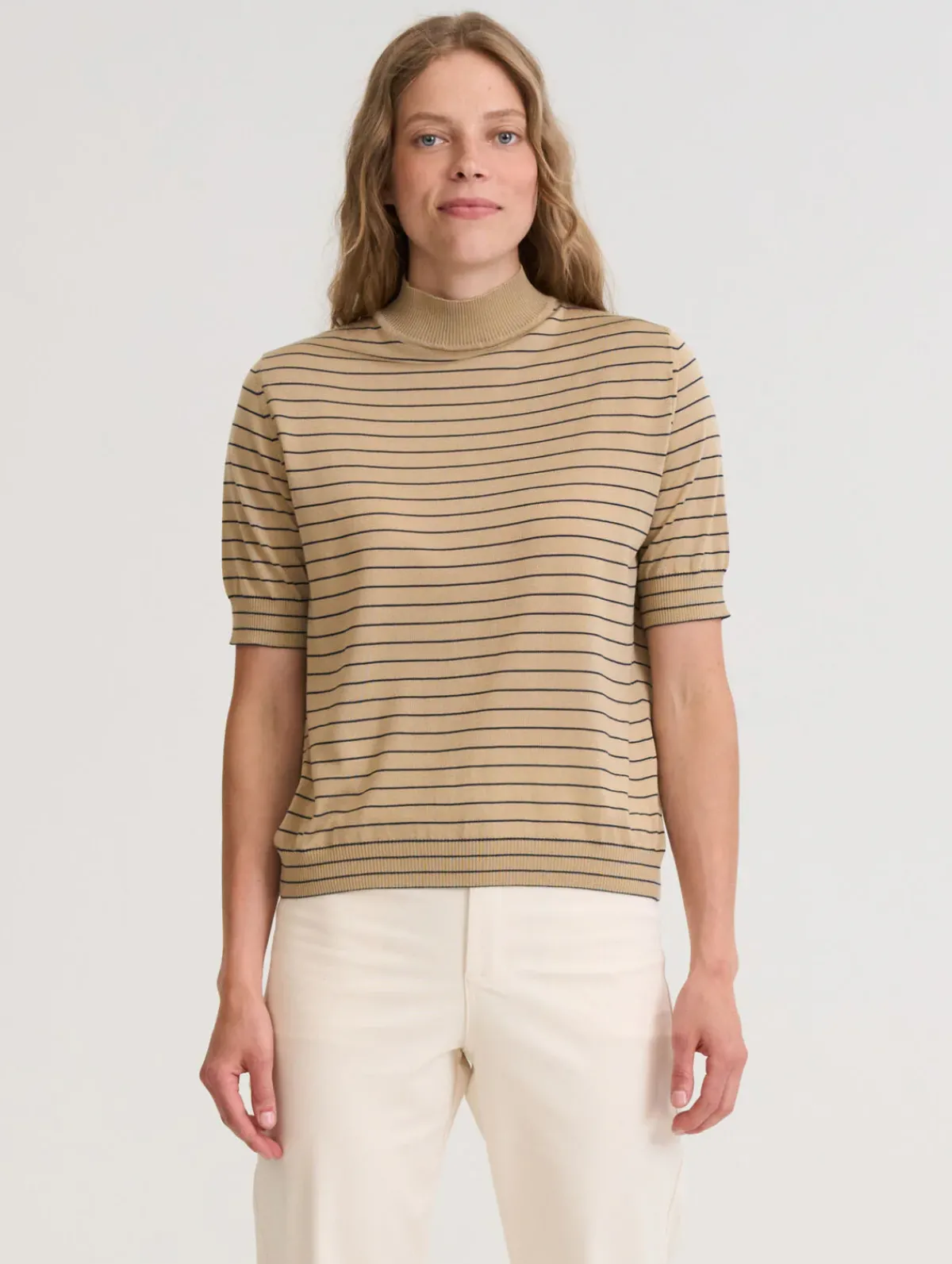 T-paidat|Paidat>R-Collection Elea Tencelneule - Beige/musta raita