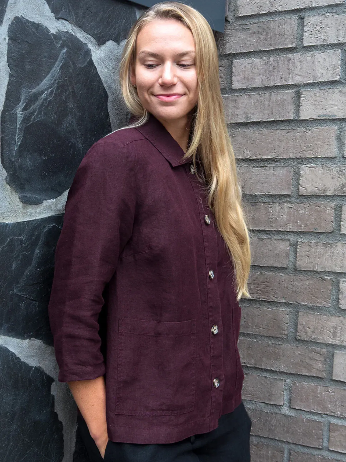 Paidat>CUOSI ELSA Pellavajakku - Burgundi