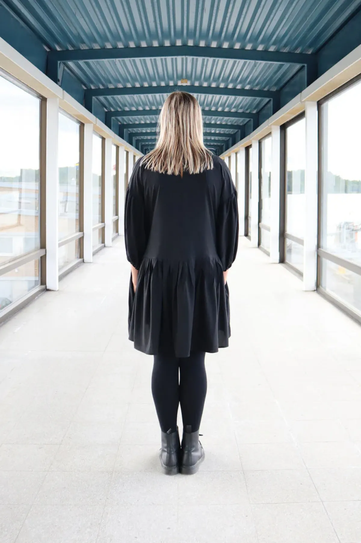 Hameet & Mekot>Miia Halmesmaa Flirty Dress Puff Sleeve - Black