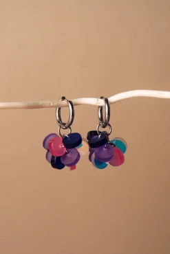 Avaimenperät|Korut>Butoni Design Flow Korvakorut - Violetti / Pinkki