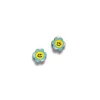 Avaimenperät|Korut>Crazy Granny Design Flower Power Blue - Mini Studs