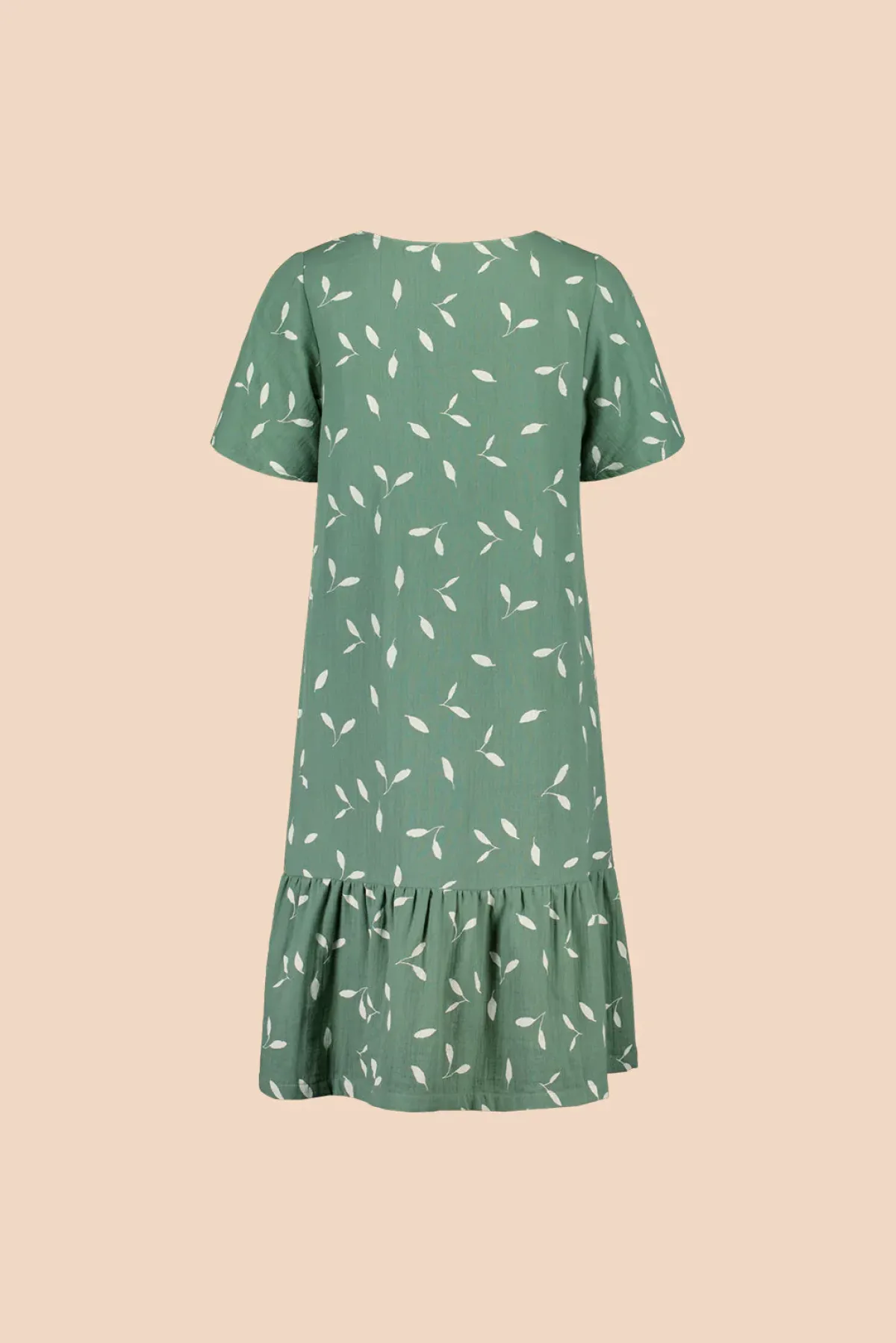 Hameet & Mekot>KAIKO Frill Button Dress - Sage Wind