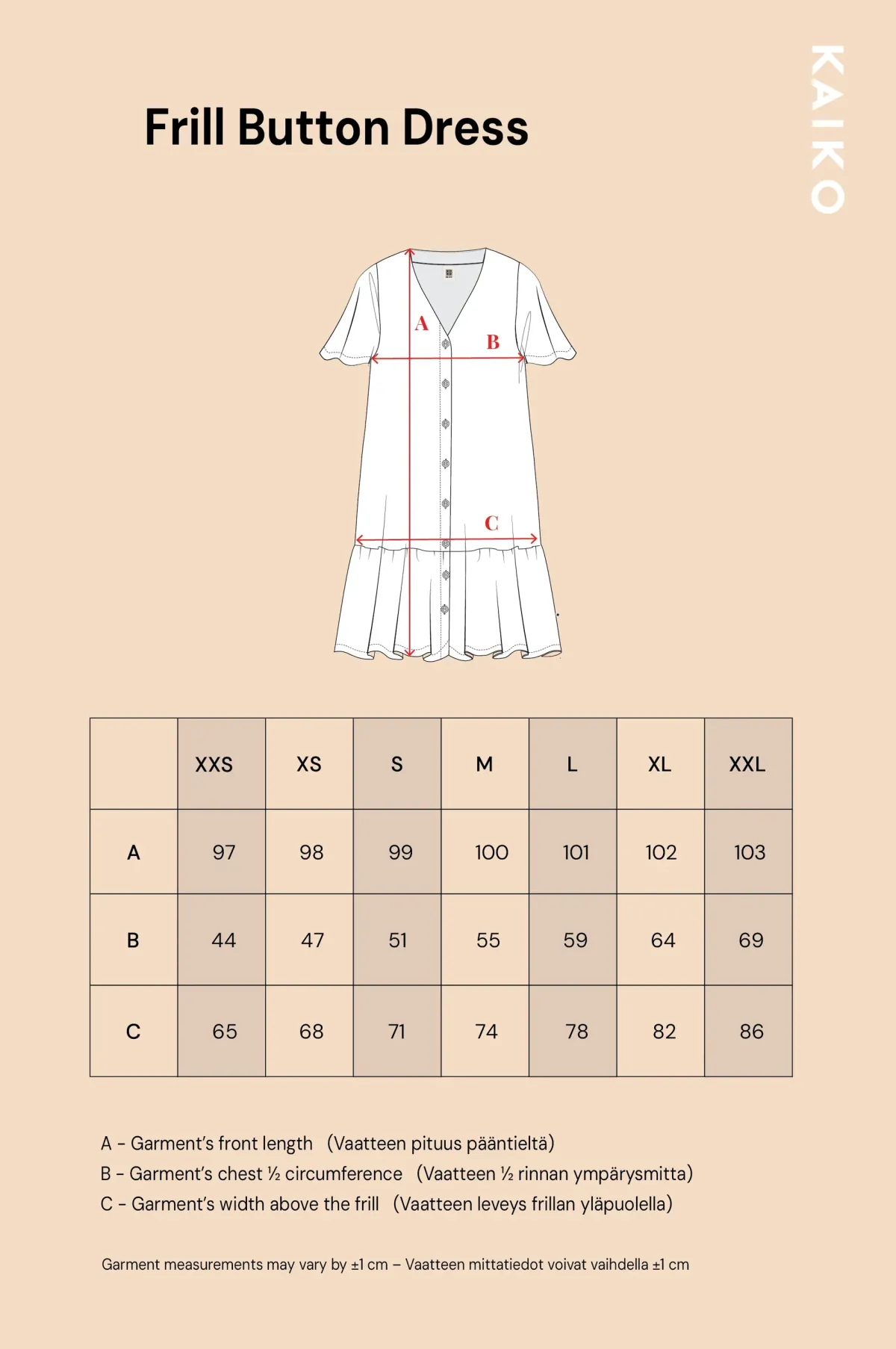 Hameet & Mekot>KAIKO Frill Button Dress - Sage Wind