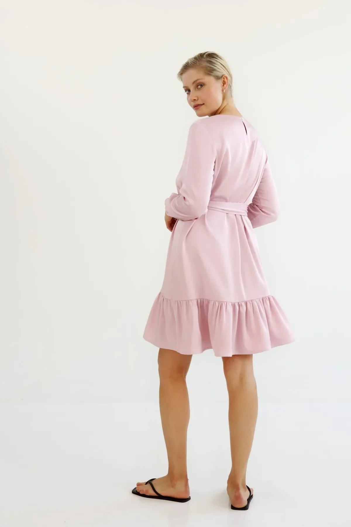 Hameet & Mekot>Gauhar Frill Dress Rose