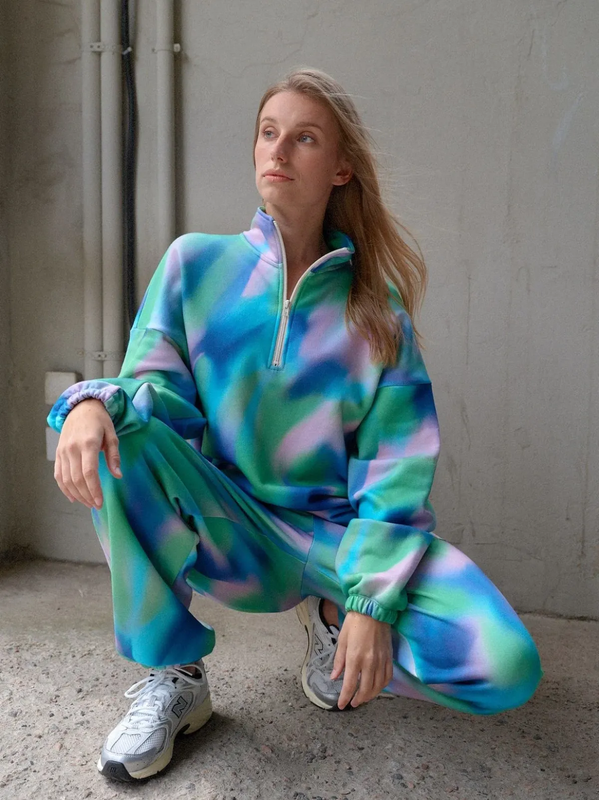 Paidat>Mainio Hazy Zip Sweatshirt - AOP