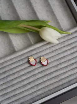 Avaimenperät|Korut>Butoni Design Hearts - nappikorvakorut