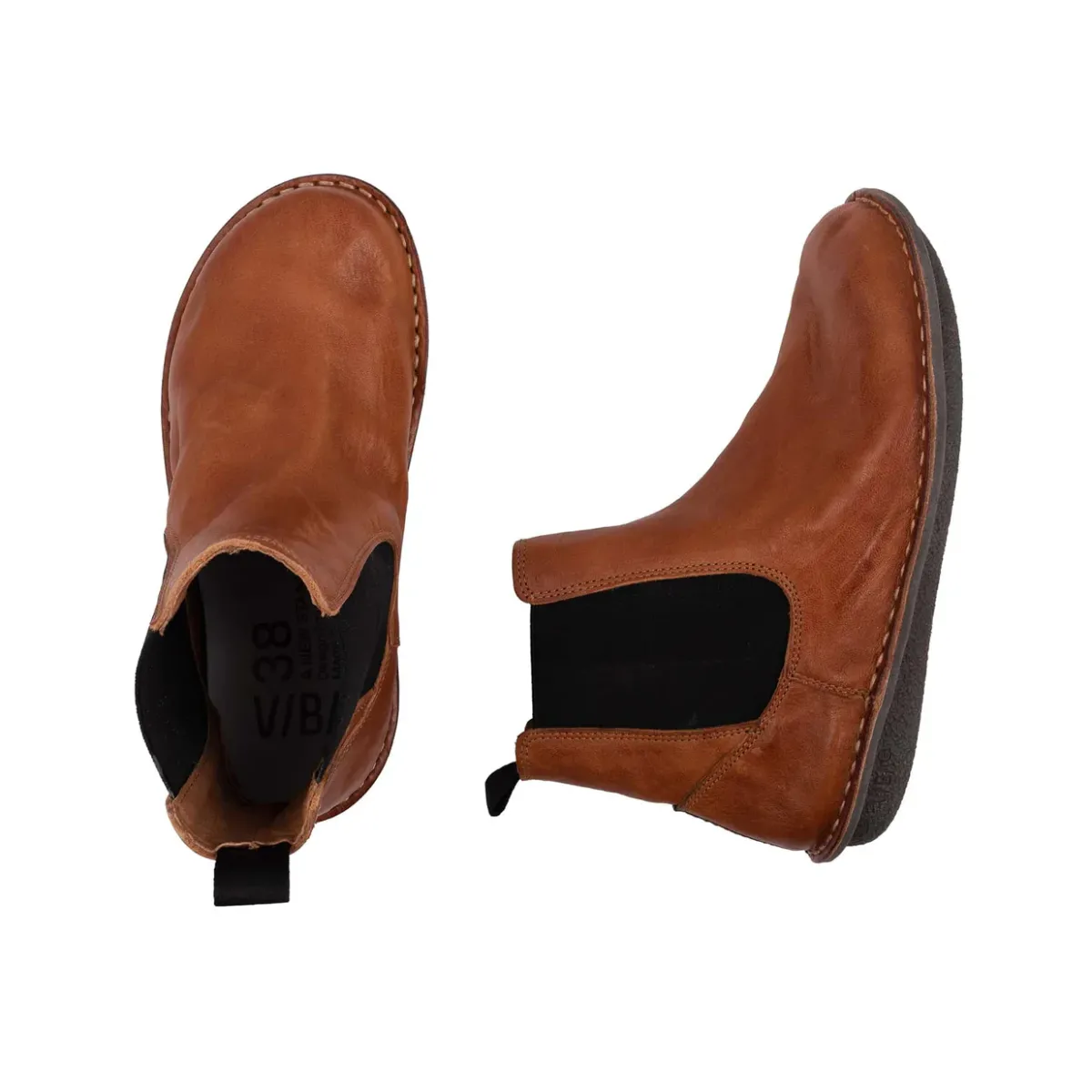 Kengät|Avaimenperät>VIBAe HELSINKI Leather Cognac Brown