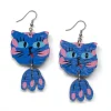 Avaimenperät|Korut>Crazy Granny Design I'm Purrrfect - Earrings