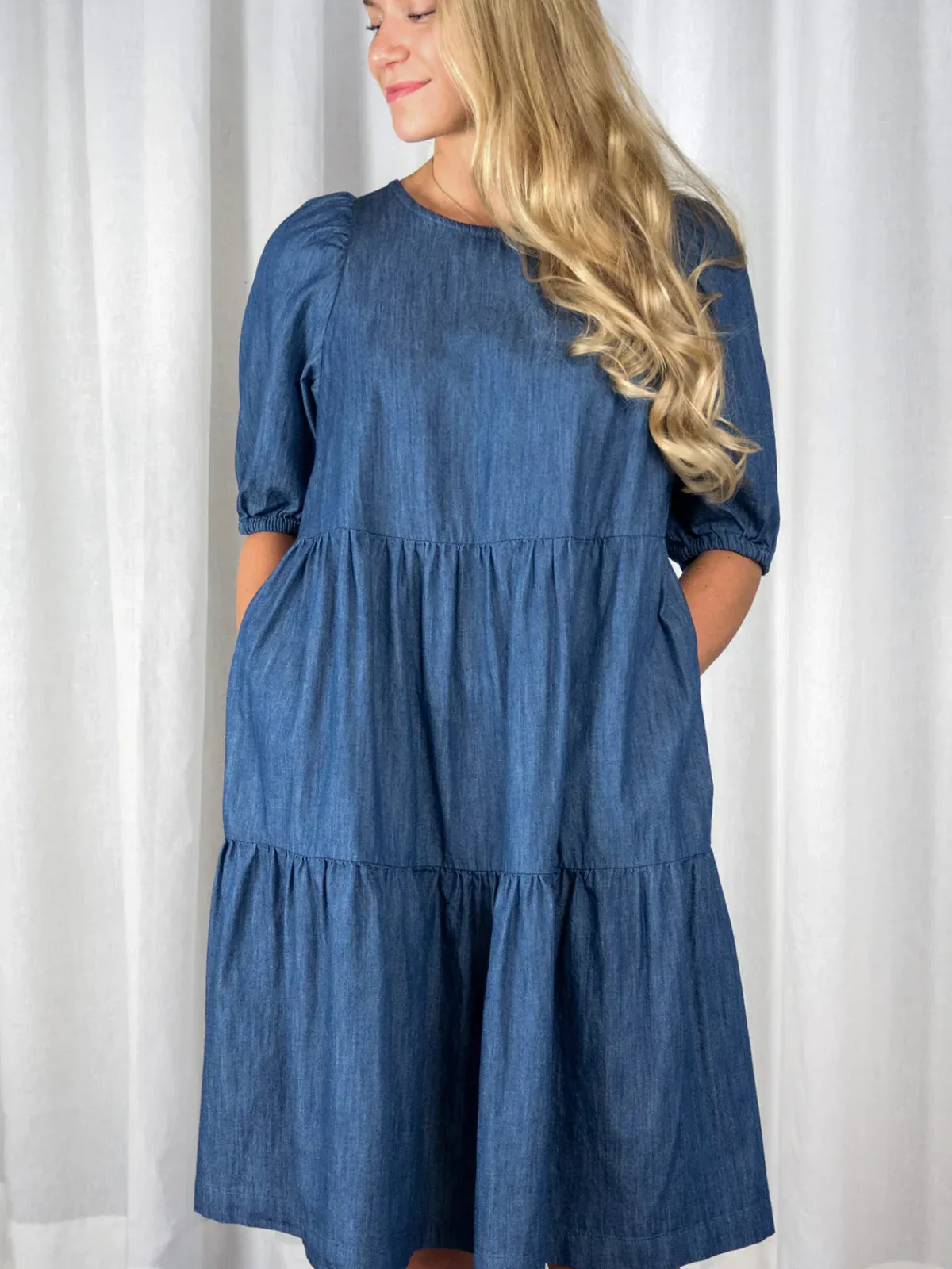 Hameet & Mekot>CUOSI IRENE Puuvillamekko - Denim