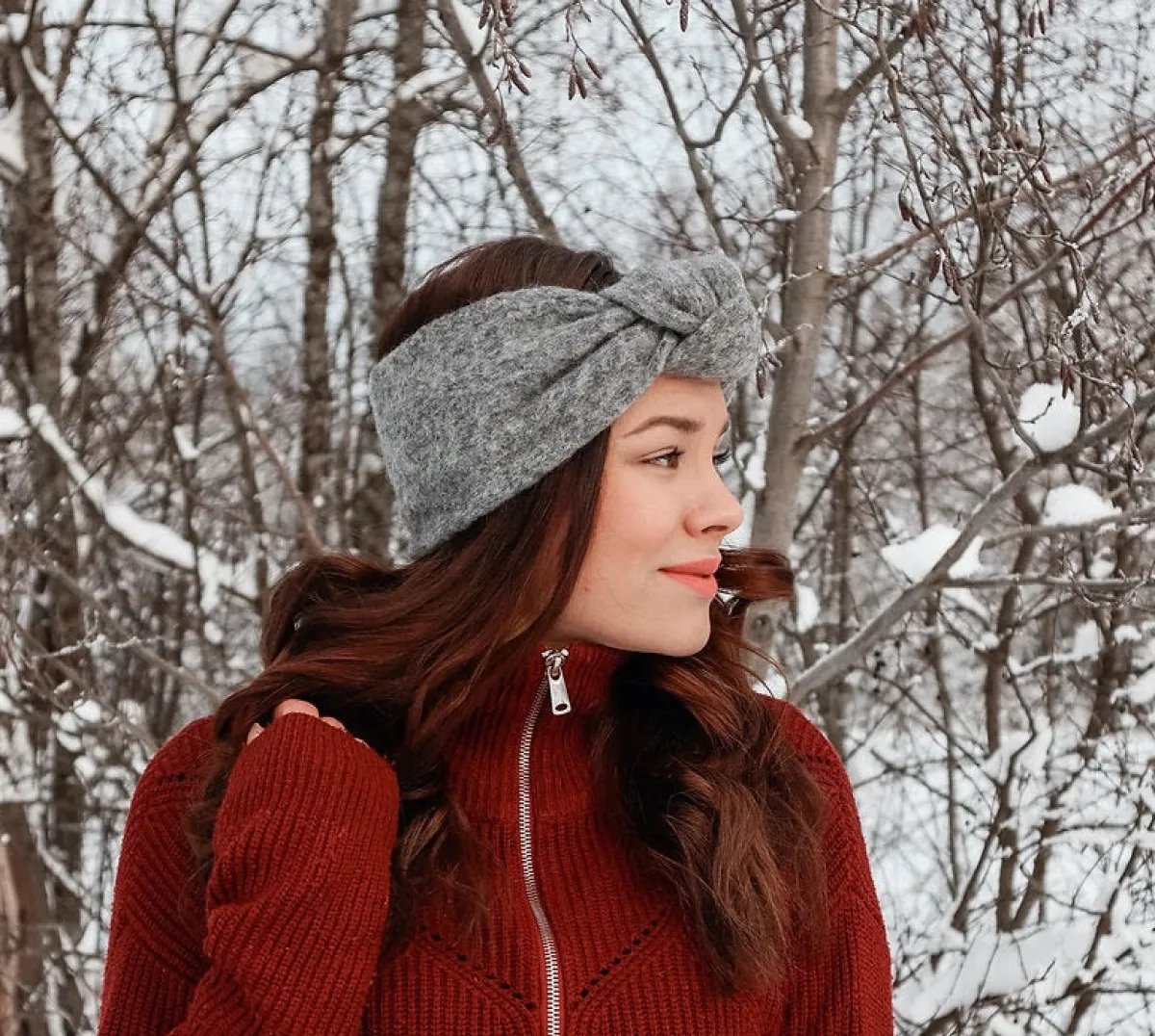 Löydöt|Avaimenperät>Woolberg Knot Headband - Mid Grey