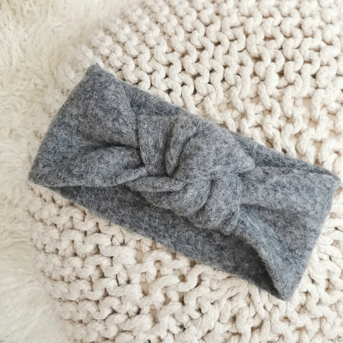 Löydöt|Avaimenperät>Woolberg Knot Headband - Mid Grey