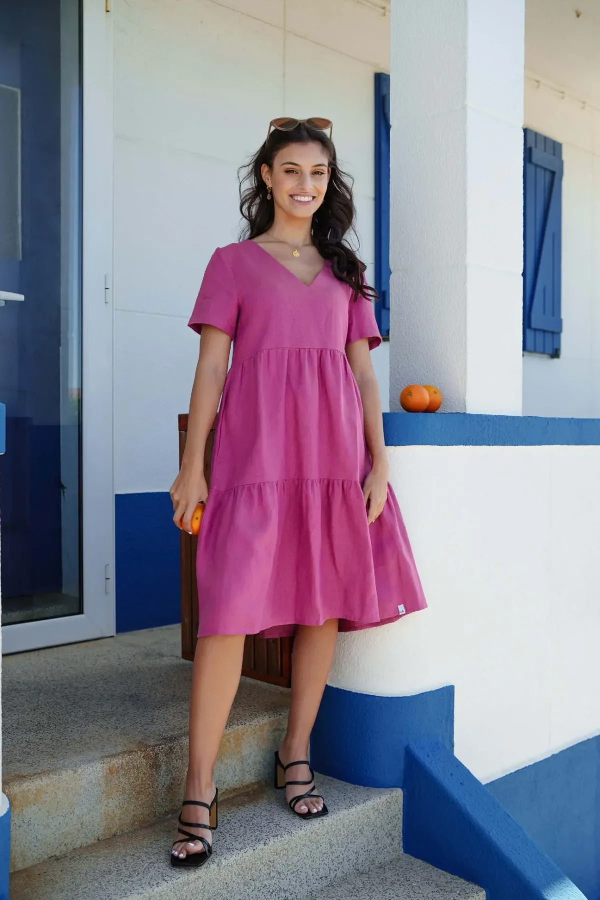 Hameet & Mekot>Nakoa Layered Dress - Mulberry