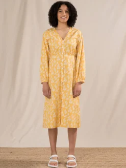 Löydöt|Hameet & Mekot>R-Collection Linda Printtimekko - Tangeriini Kukkaketo