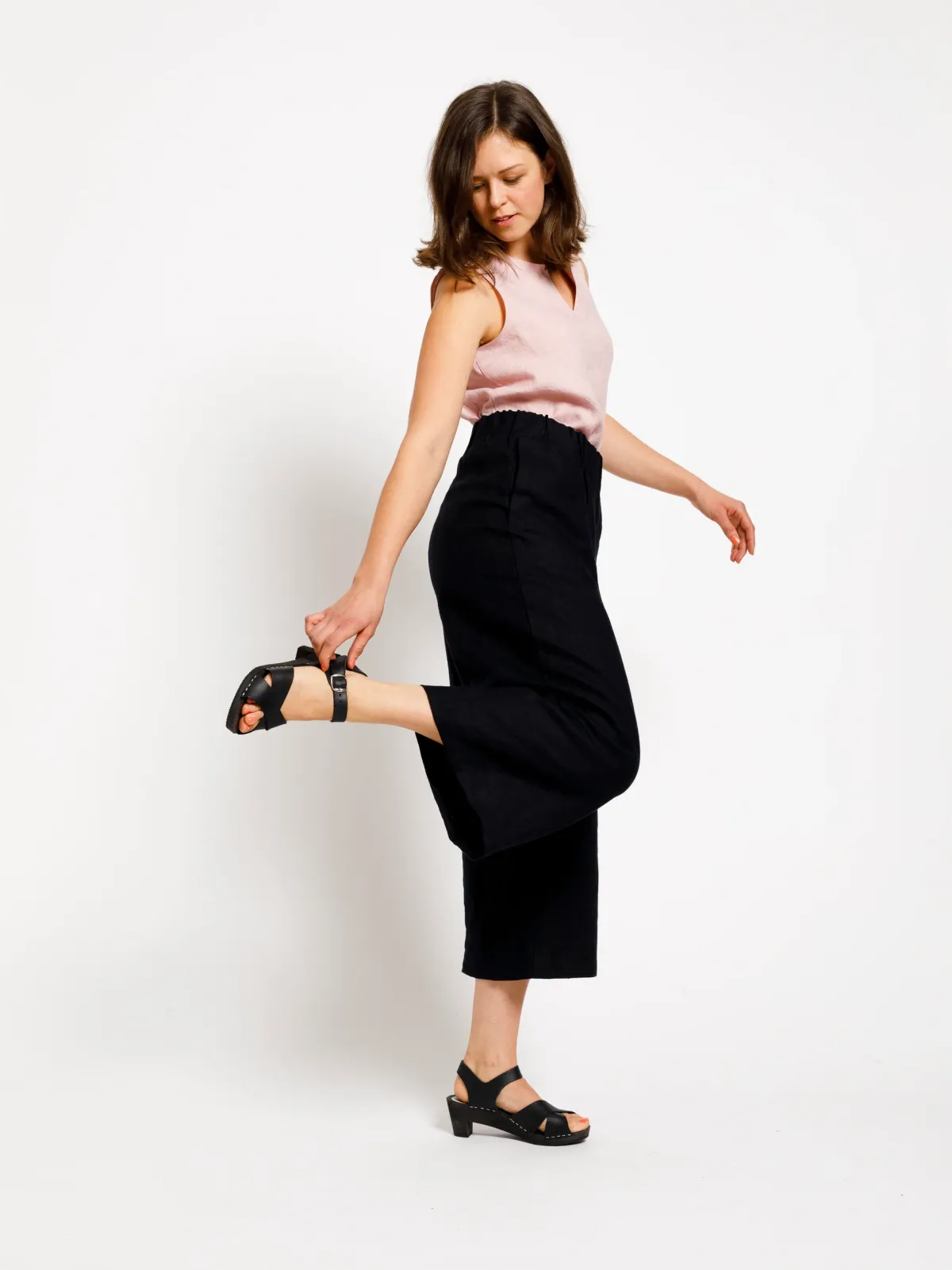 Housut>Nouki Linja Culottes - musta Tencel