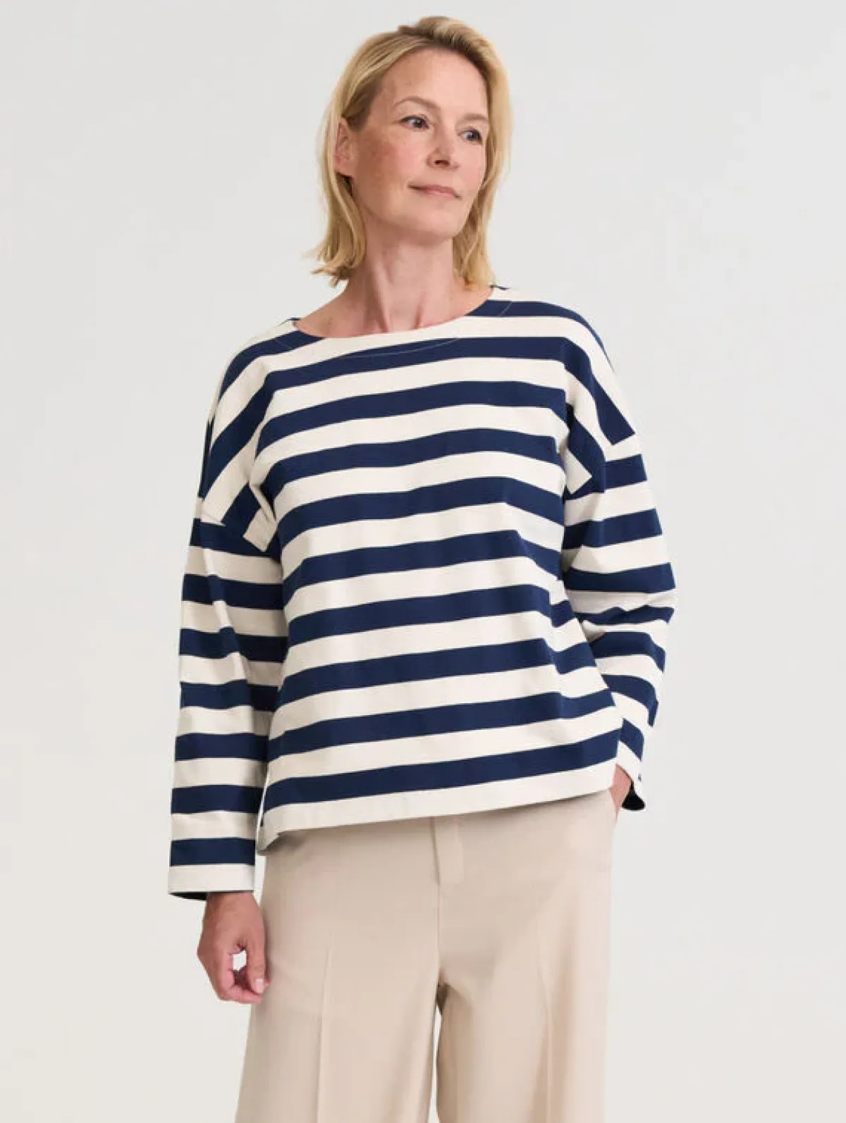 Paidat>R-Collection Livia Raitapaita - Musteensininen/koivu raita