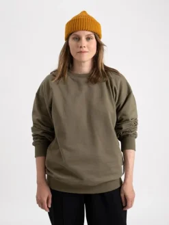 Paidat|Colleget & Hupparit>Pure Waste Loose Fit Sweatshirt - Khaki