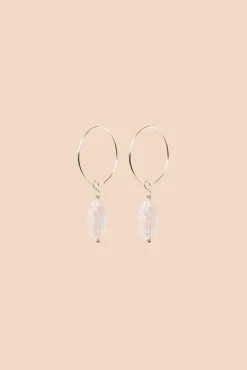 Avaimenperät|Korut>KAIKO Luna Earrings - Rose Quartz