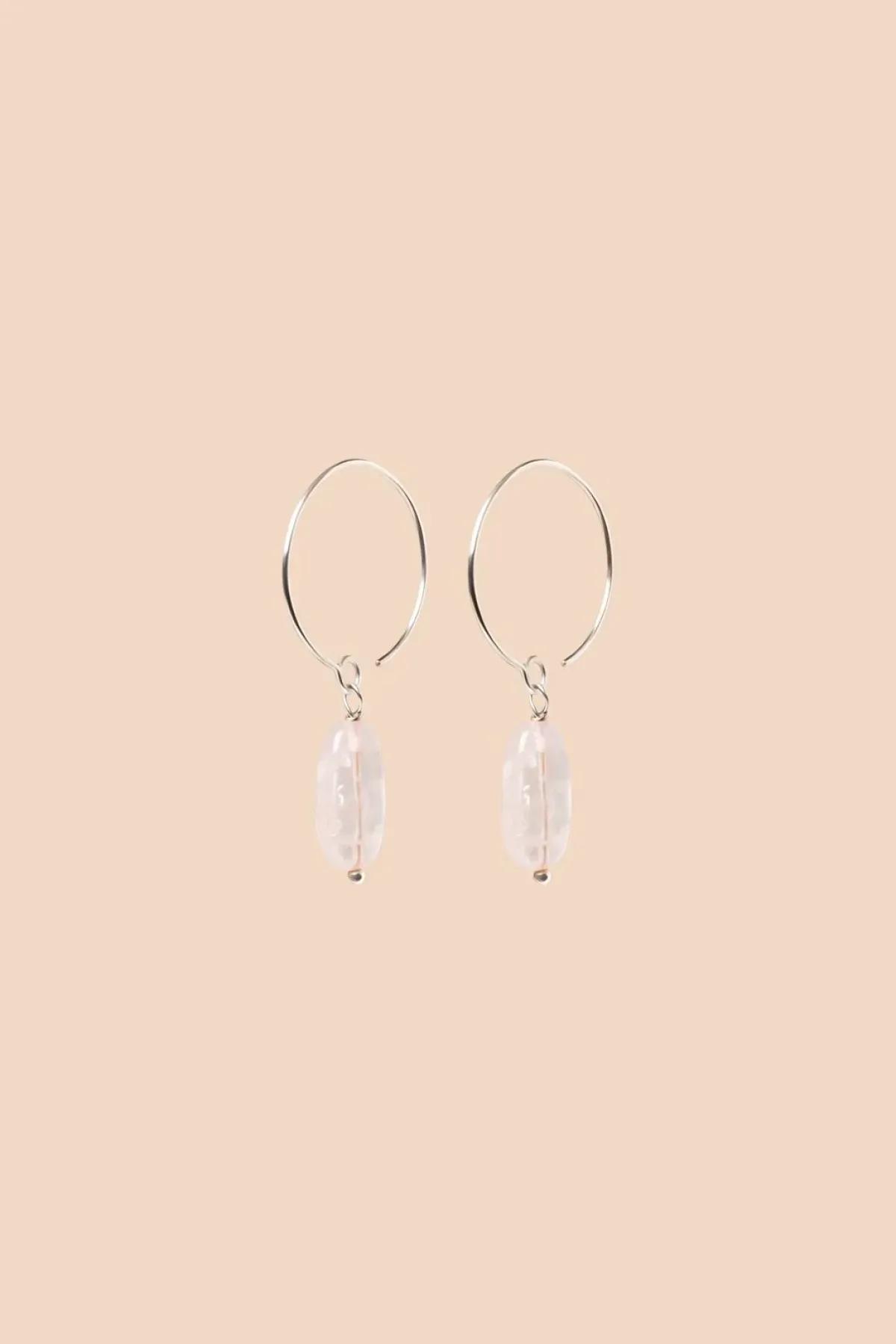 Avaimenperät|Korut>KAIKO Luna Earrings - Rose Quartz