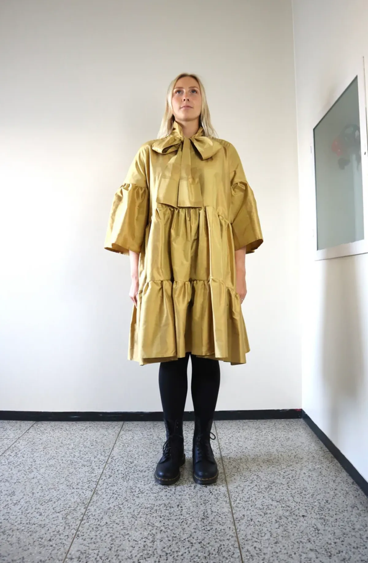 Hameet & Mekot>Miia Halmesmaa Lush Dress - Gold Silk