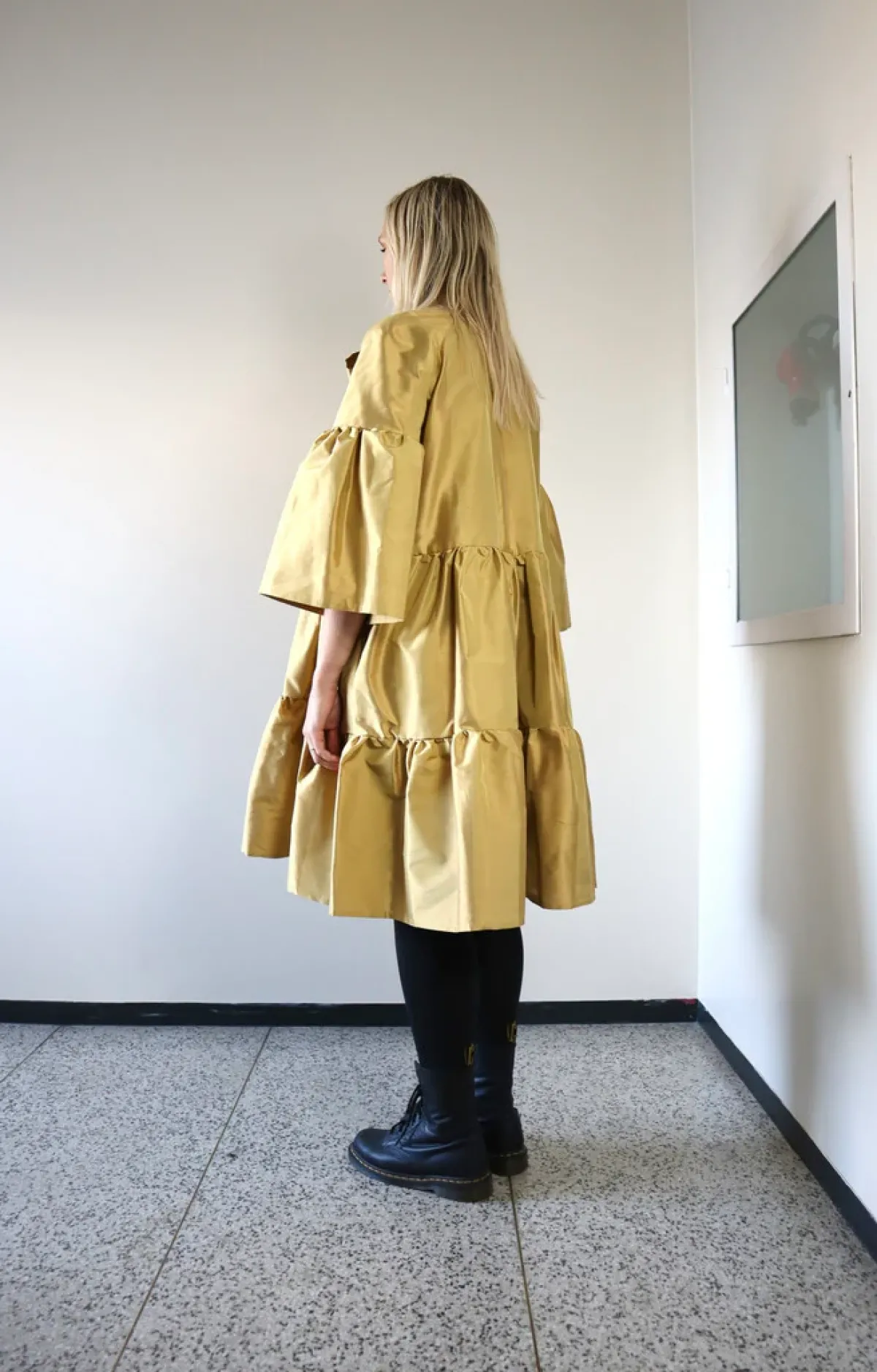 Hameet & Mekot>Miia Halmesmaa Lush Dress - Gold Silk