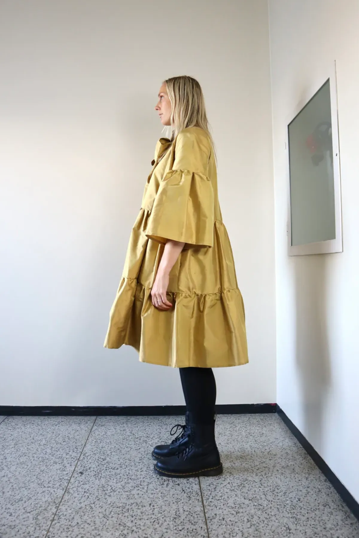 Hameet & Mekot>Miia Halmesmaa Lush Dress - Gold Silk